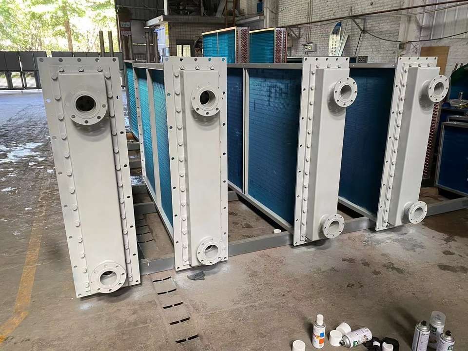 Copper Tube 15.88 1.2mm Thickness Aluminum Fin Water Cooler Efficient Heat Exchanger For Hydro Power Plant Use high quality